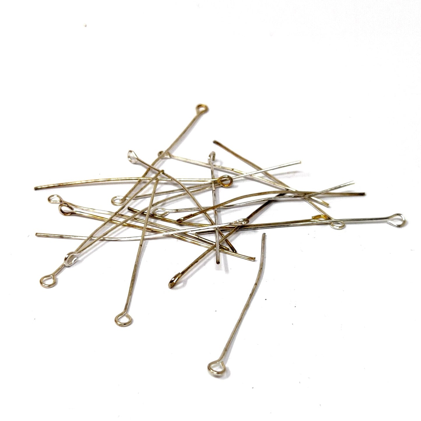 5 cm Silver Eye Pins for Making Earrings and Jewellery (25 Pcs) - 96-25