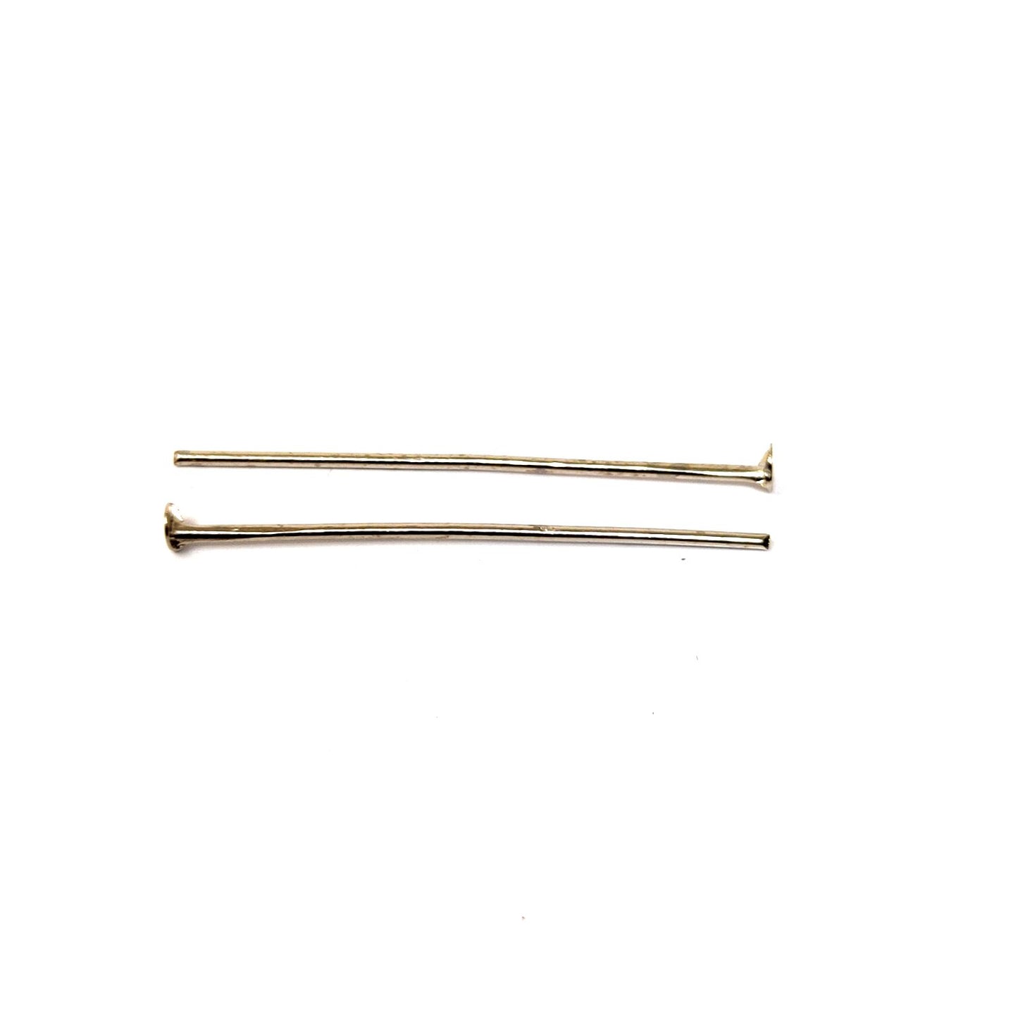 3 cm Antique Silver Head Pins for Making Earrings and Jewellery (25 Pcs) - 96-27