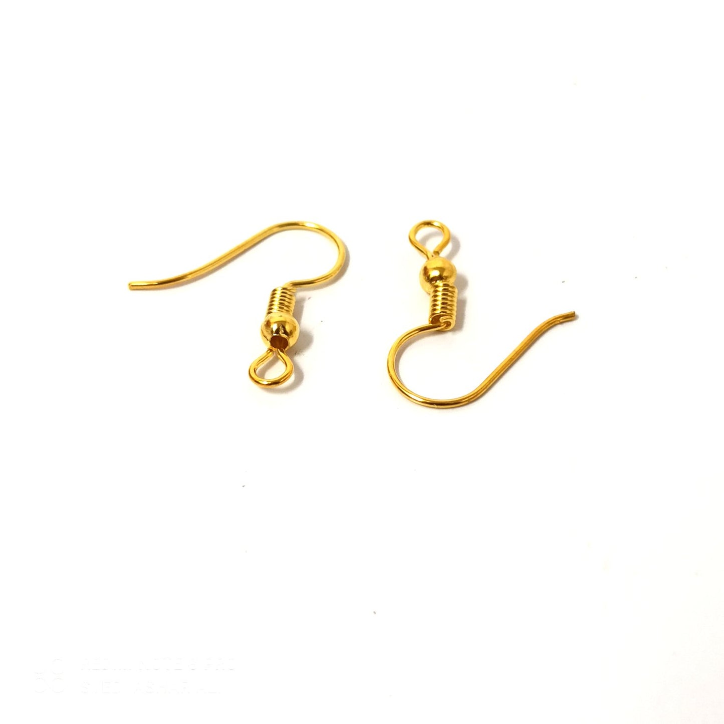 Golden Earring Fish Hooks for Making Earrings (25 Pcs) - 96-31