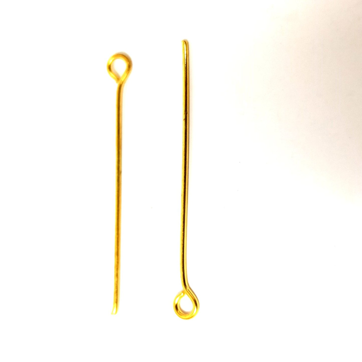 3.3 cm Golden Eye Pins for Making Earrings and Jewellery (25 Pcs) - 96-32