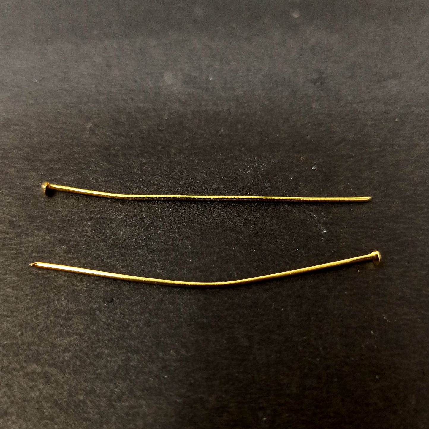 5 cm Golden Head Pins for Making Earrings and Jewellery (25 Pcs) - 96-33