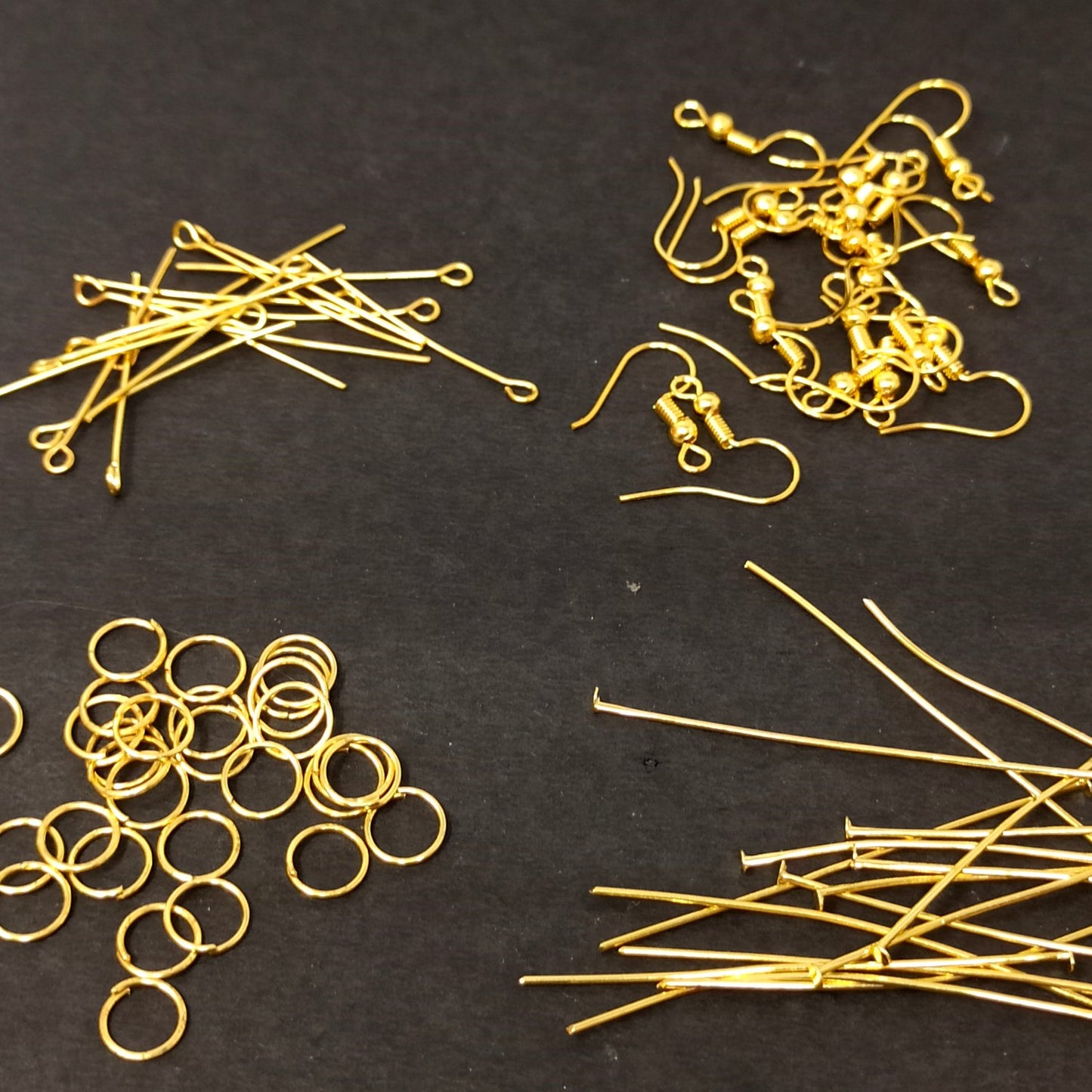 Golden Earring Findings Combo for making Earrings - 96-35