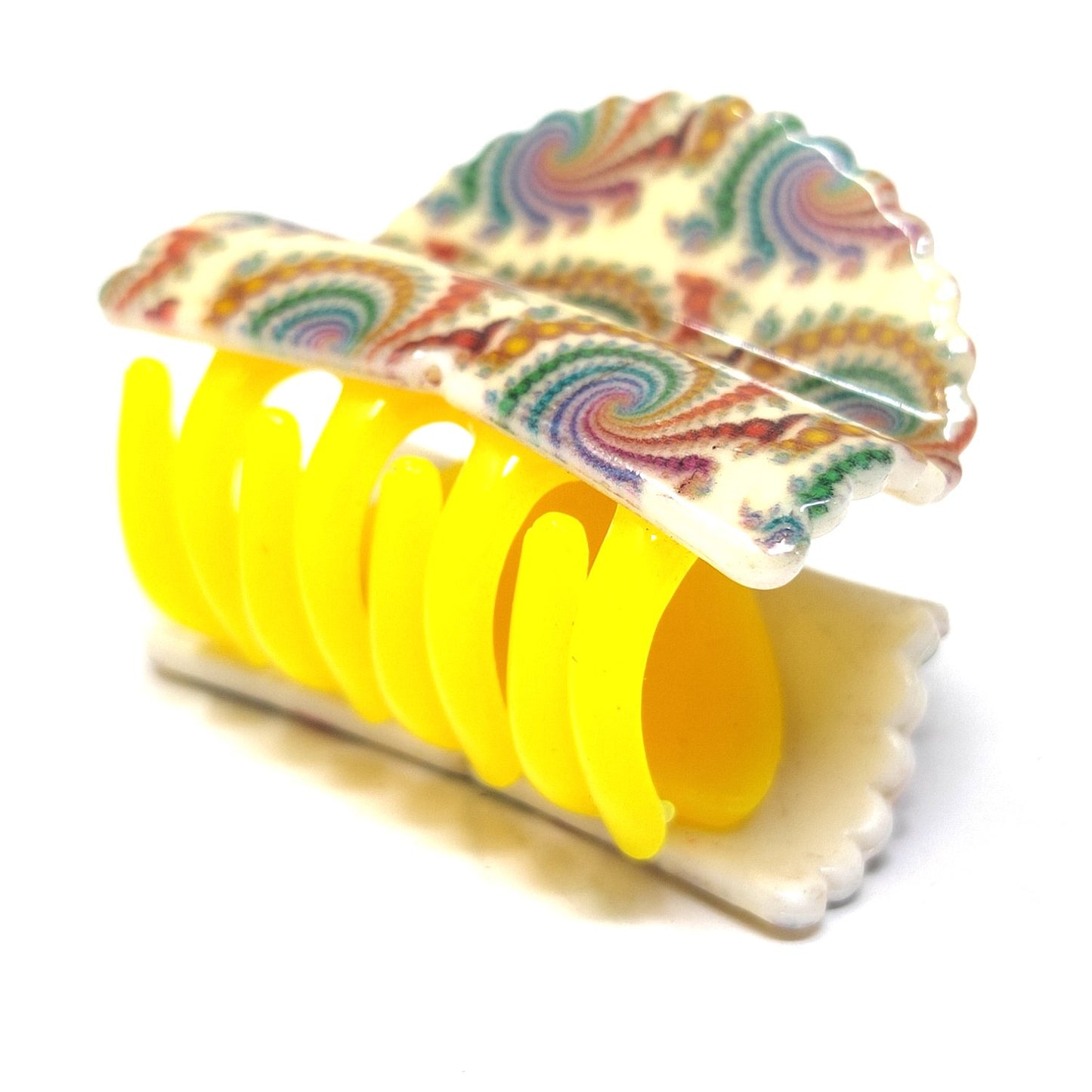 Textured Fancy Plastic Hair Clutcher / Hair Claw for Girls and Women (98-01 N Clutcher)