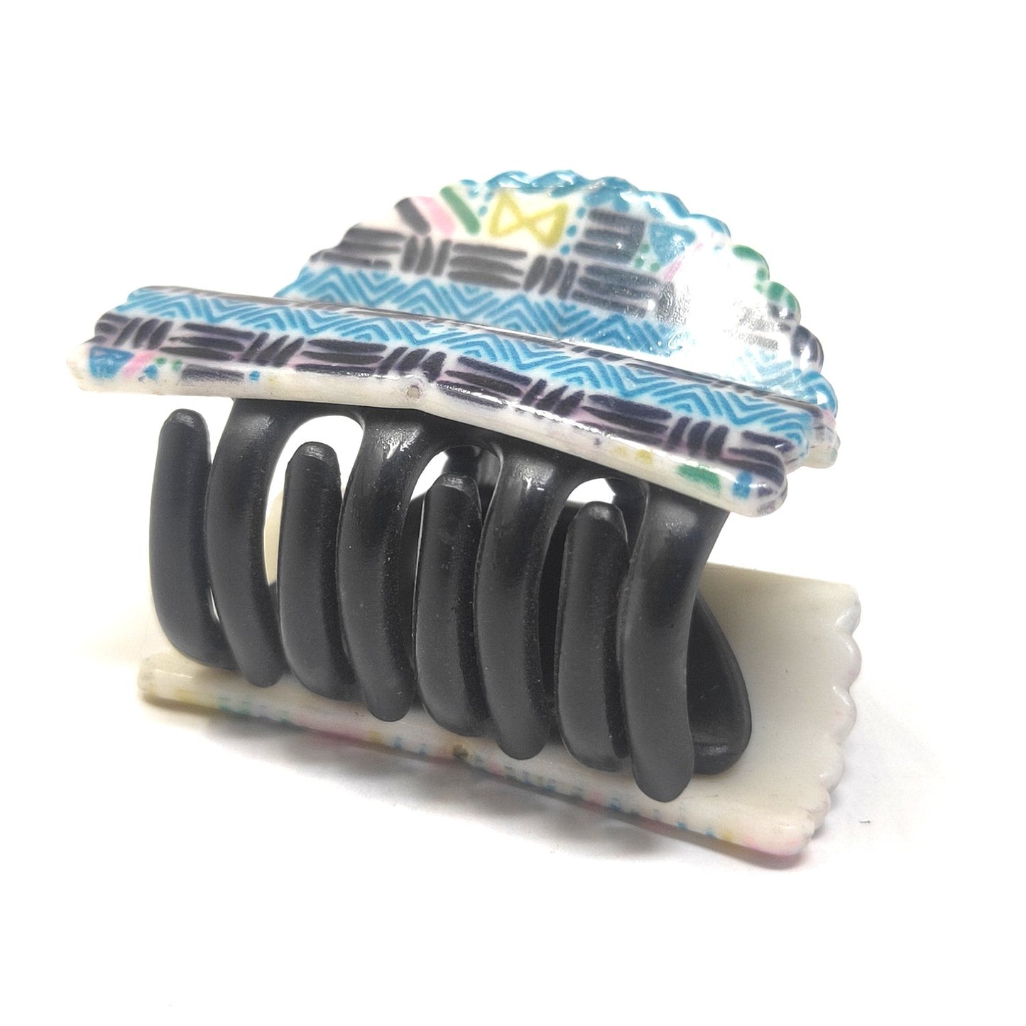 Textured Fancy Plastic Hair Clutcher / Hair Claw for Girls and Women (98-01 W Clutcher)