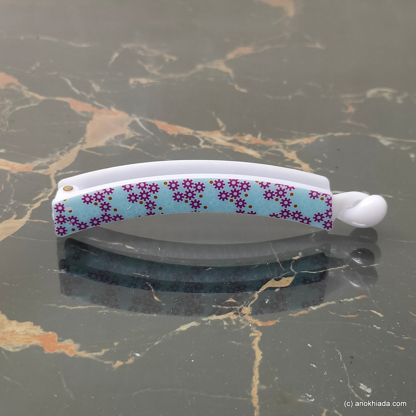 Floral Print Banana Hair Clip for Girls & Woman (98-18c Banana Hair Clips)