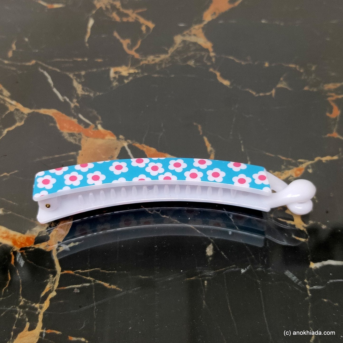 Floral Print Banana Hair Clip for Girls & Woman (98-19e Banana Hair Clips)