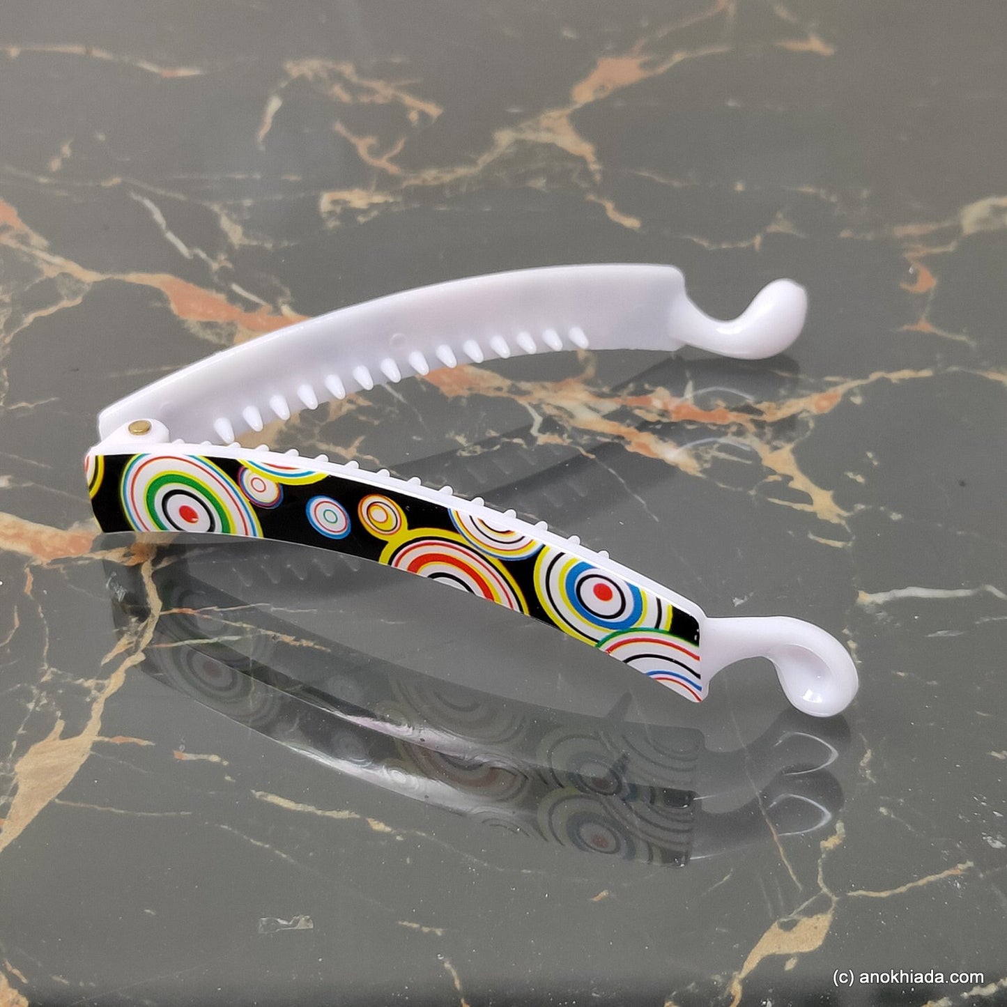 Textured Banana Hair Clip for Girls & Woman (98-22a Banana Hair Clips)