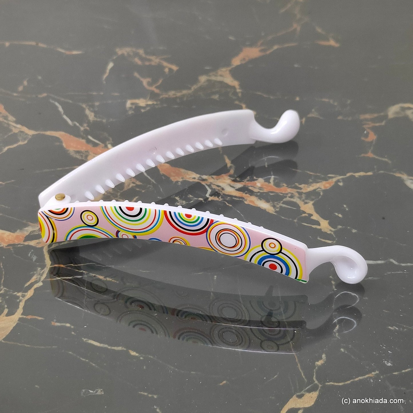 Textured Banana Hair Clip for Girls & Woman (98-22e Banana Hair Clips)