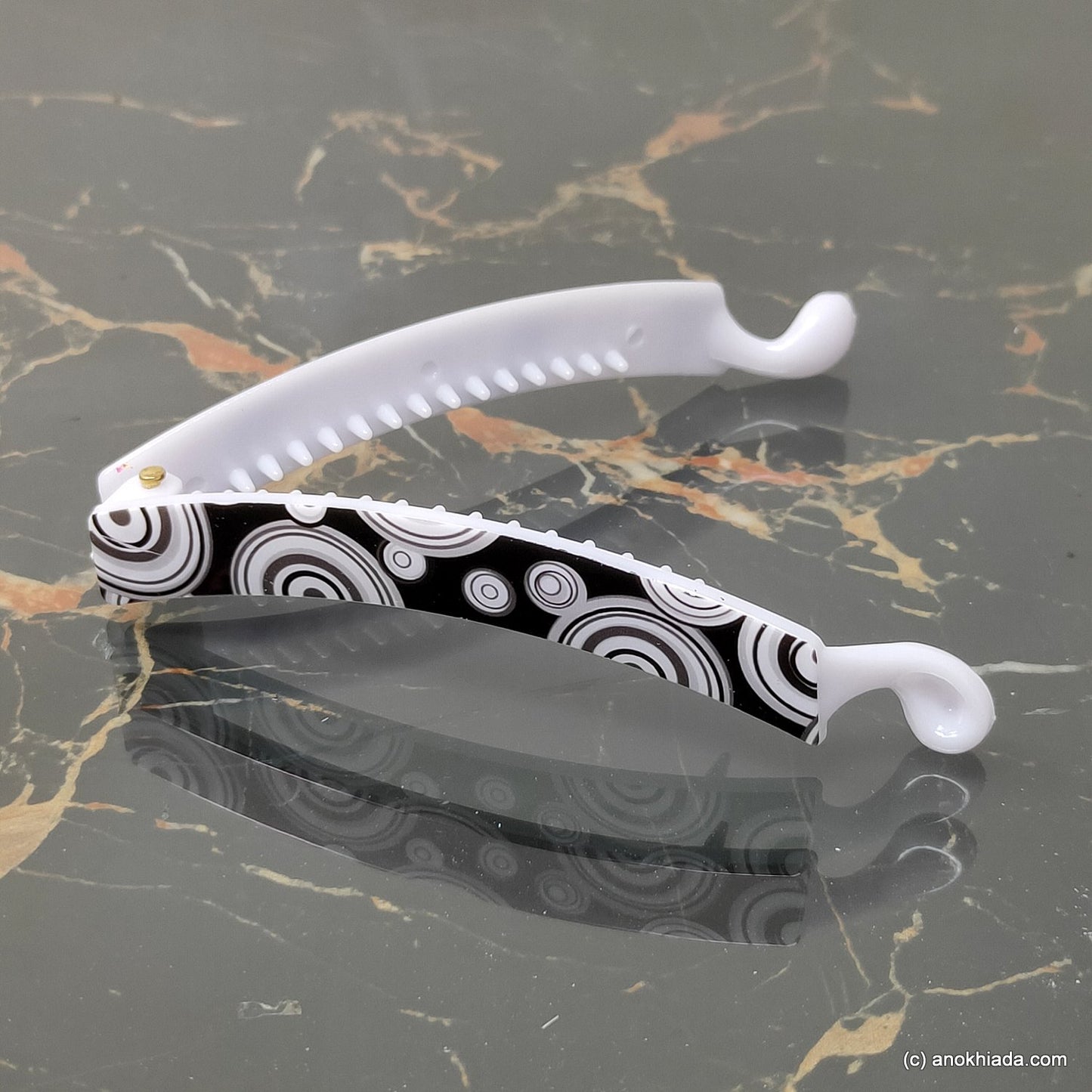 Textured Banana Hair Clip for Girls & Woman (98-22f Banana Hair Clips)