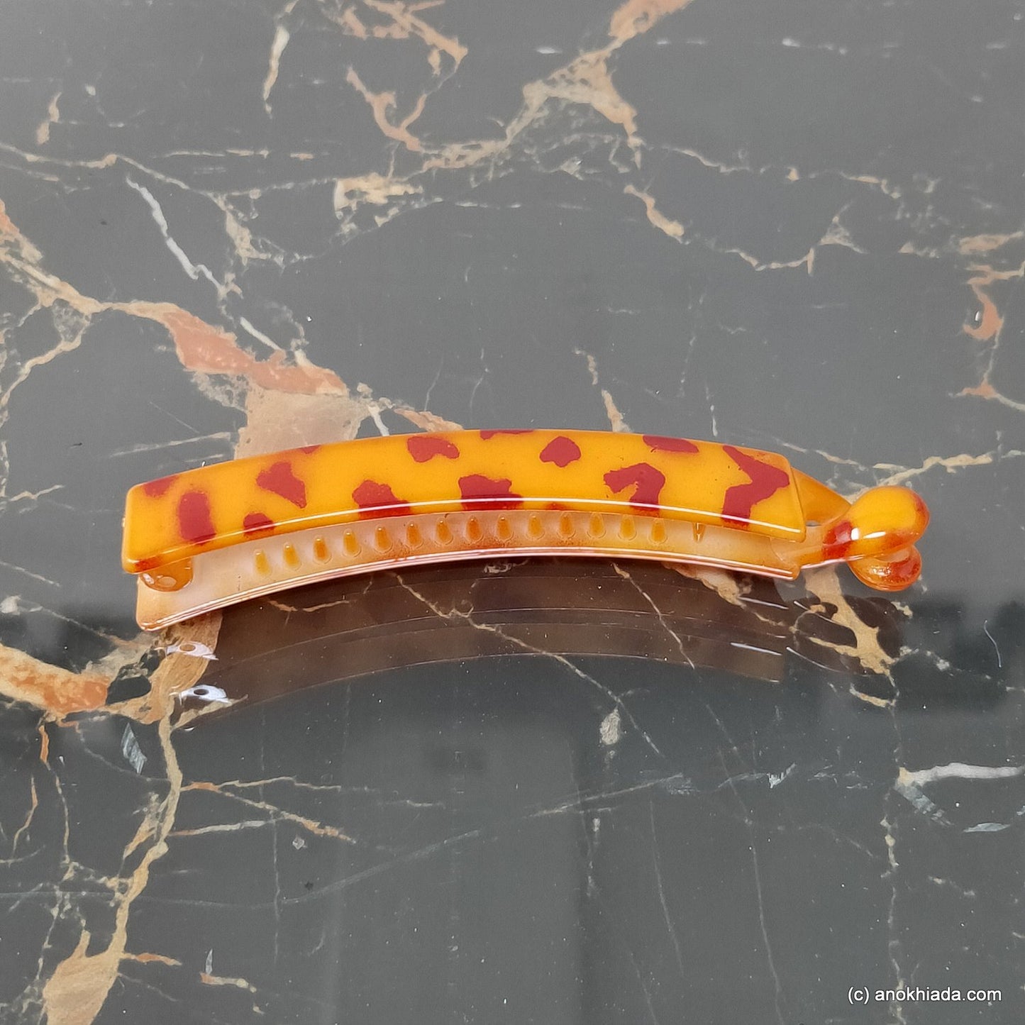 Tiger Print Banana Hair Clip for Girls & Woman (98-23a Banana Hair Clips)