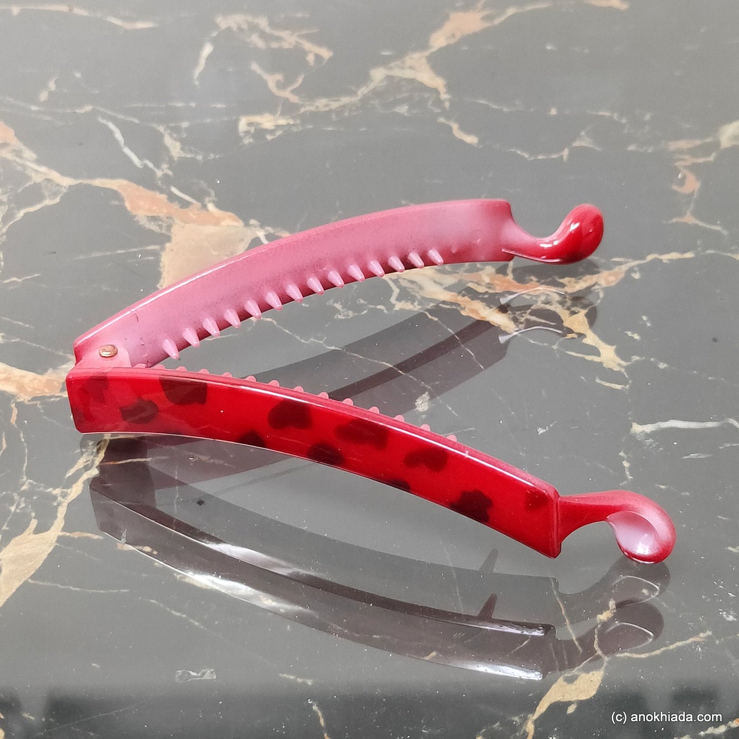Tiger Print Banana Hair Clip for Girls & Woman (98-23b, Banana Hair Clips)