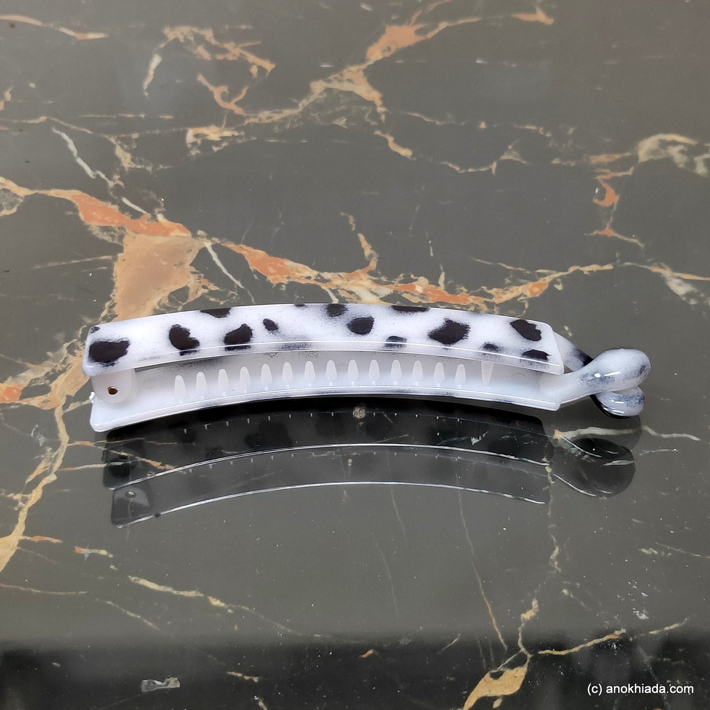 Tiger Print Banana Hair Clip for Girls & Woman (98-23c, Banana Hair Clips)