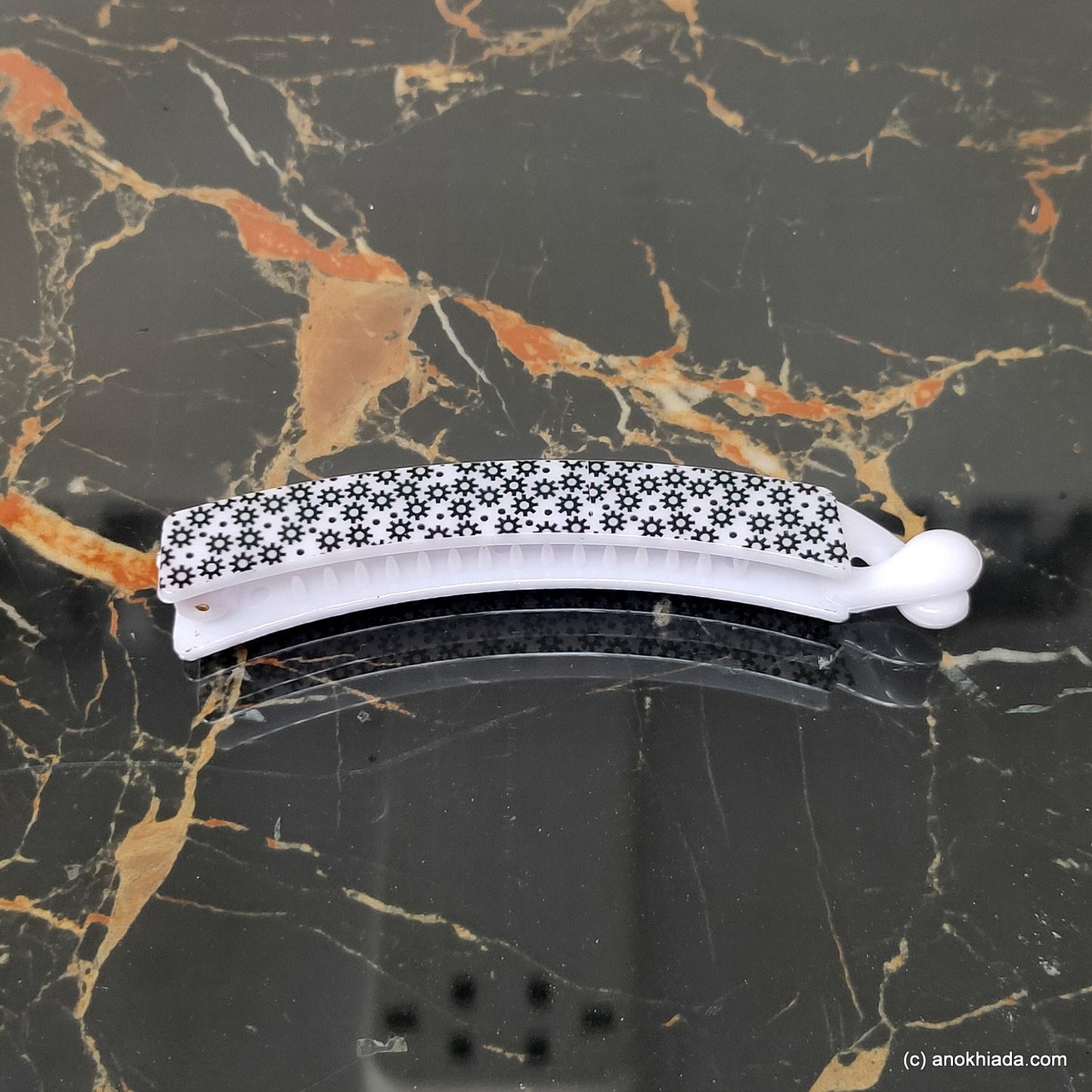 Floral Print Banana Hair Clip for Girls & Woman (98-24a Banana Hair Clips)