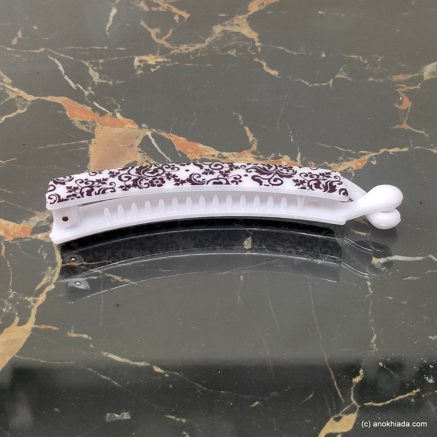 Floral Print Banana Hair Clip for Girls & Woman (98-24c Banana Hair Clips)