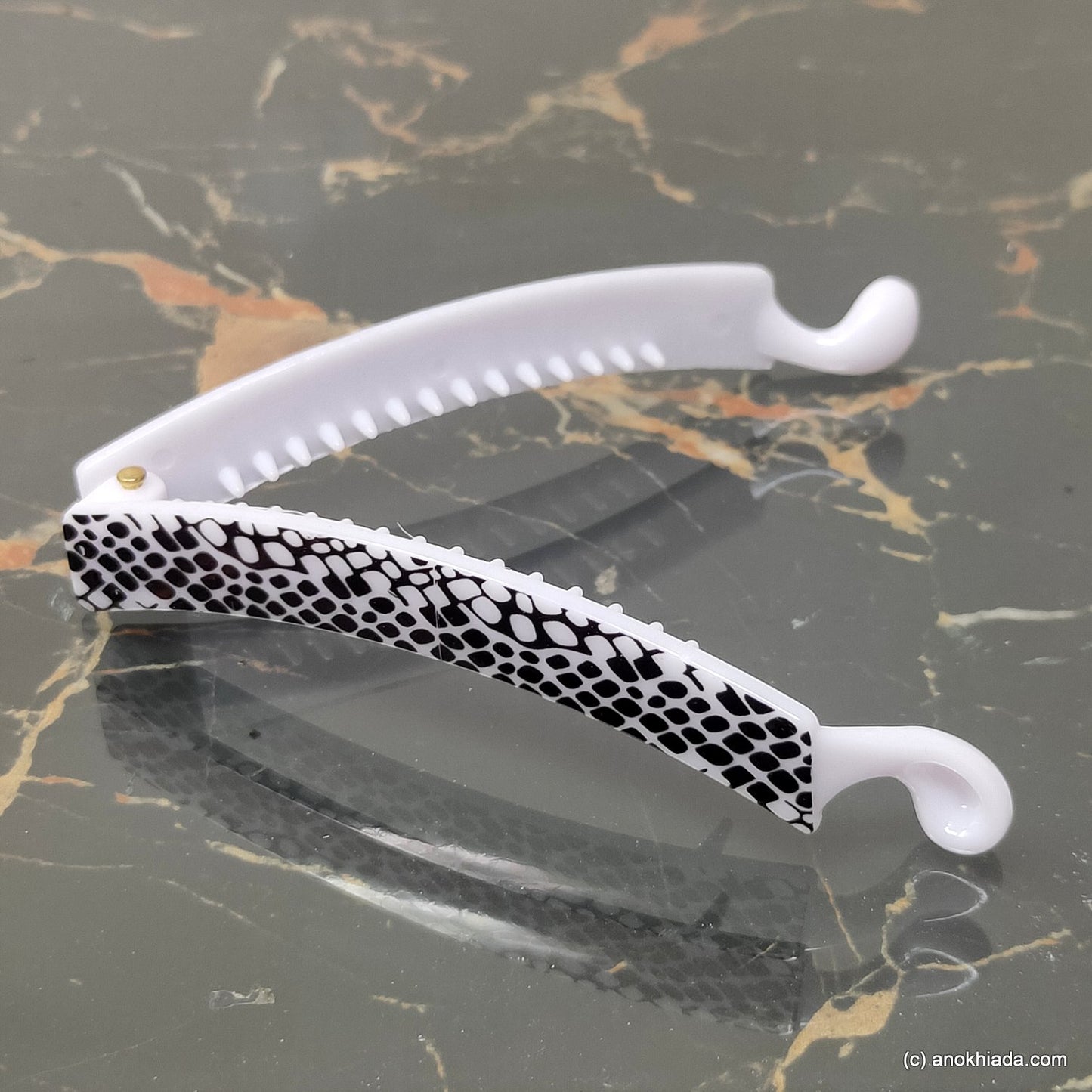 Textured Banana Hair Clip for Girls & Woman (98-24e Banana Hair Clips)
