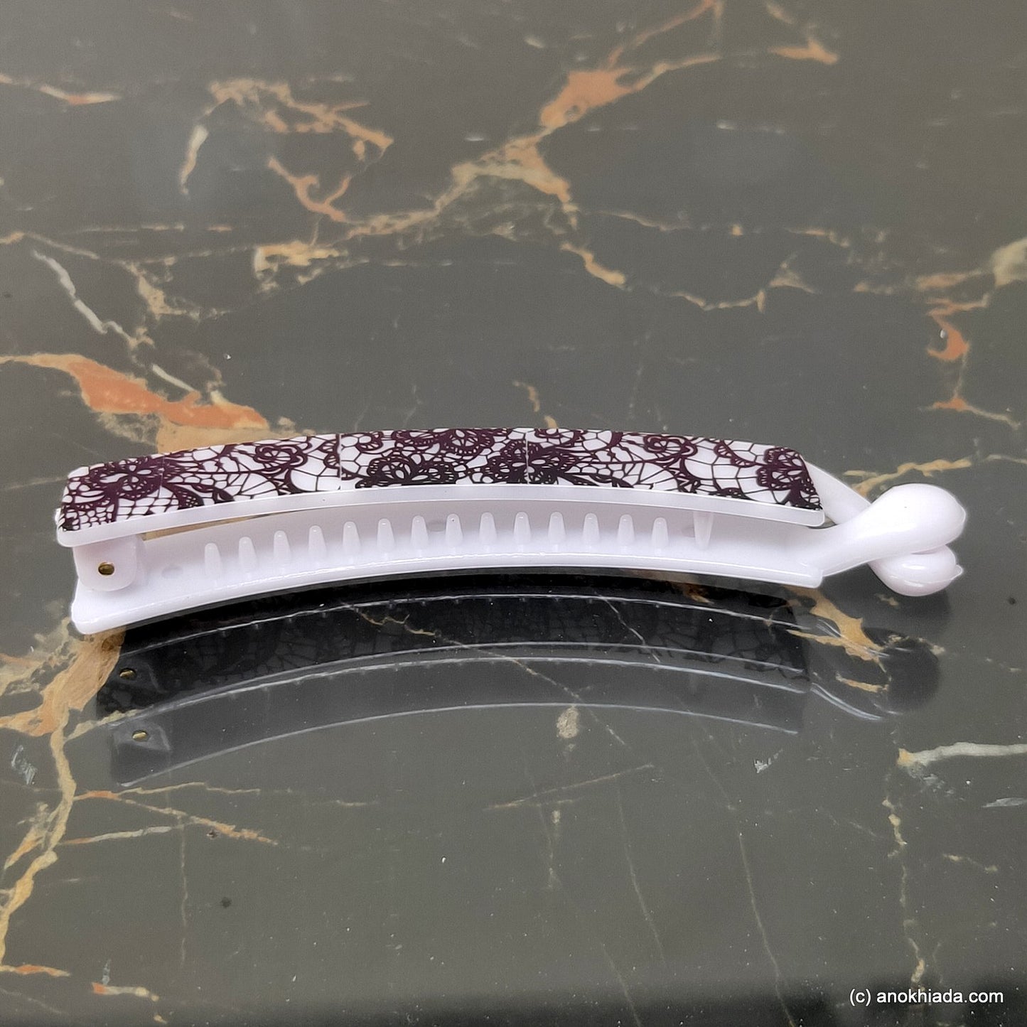 Textured Banana Hair Clip for Girls & Woman (98-24f Banana Hair Clips)