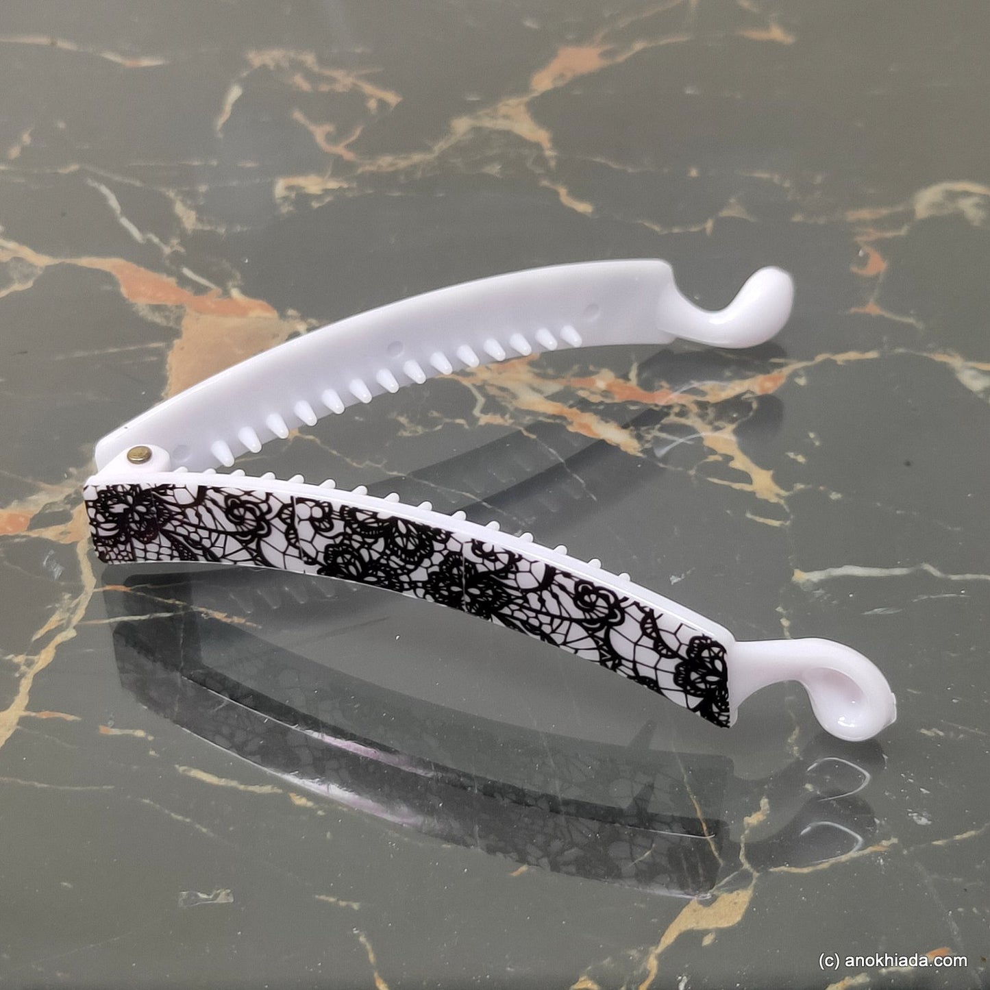 Textured Banana Hair Clip for Girls & Woman (98-24f Banana Hair Clips)