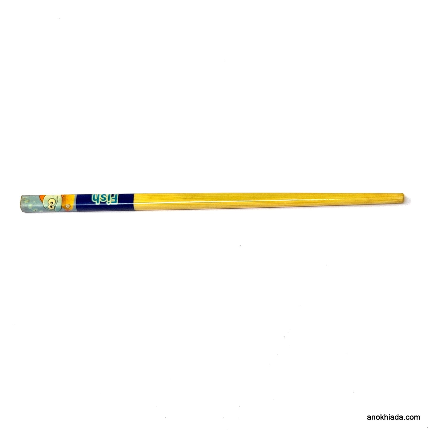 Anokhi Ada Fish Print Wooden Juda Stick/Bun Stick - (99-21 Juda Stick)