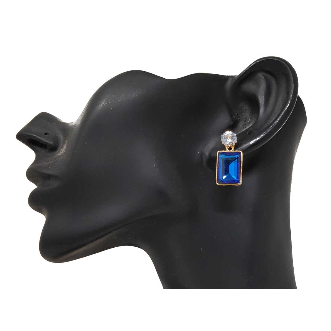 Anokhi Ada Metal Drop Earrings for Girls and Women (Admiral Blue)-AA-09