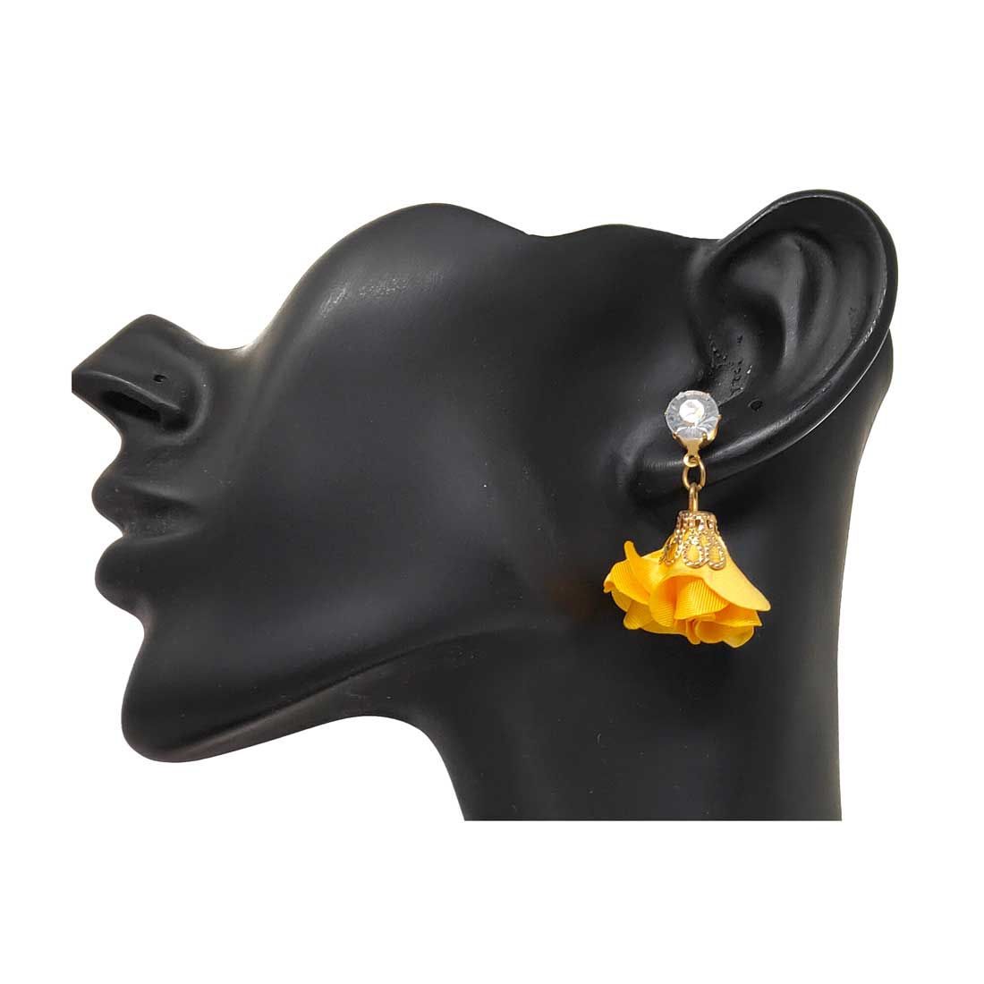 Anokhi Ada Metal Drop Earrings for Girls and Women (Tuscan sun Yellow)-AA-11