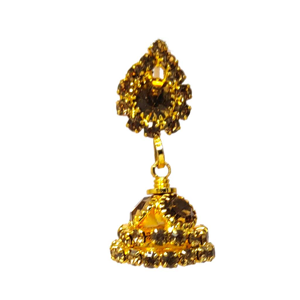 Anokhi Ada Metal Chandelier Earrings for Girls and Women (Golden)-AB-01