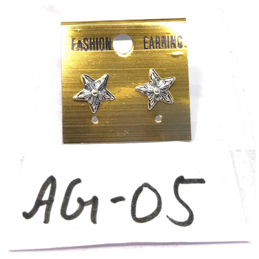 Anokhi Ada Metal Stud Earrings for Girls and Women (Silver)-AG-05