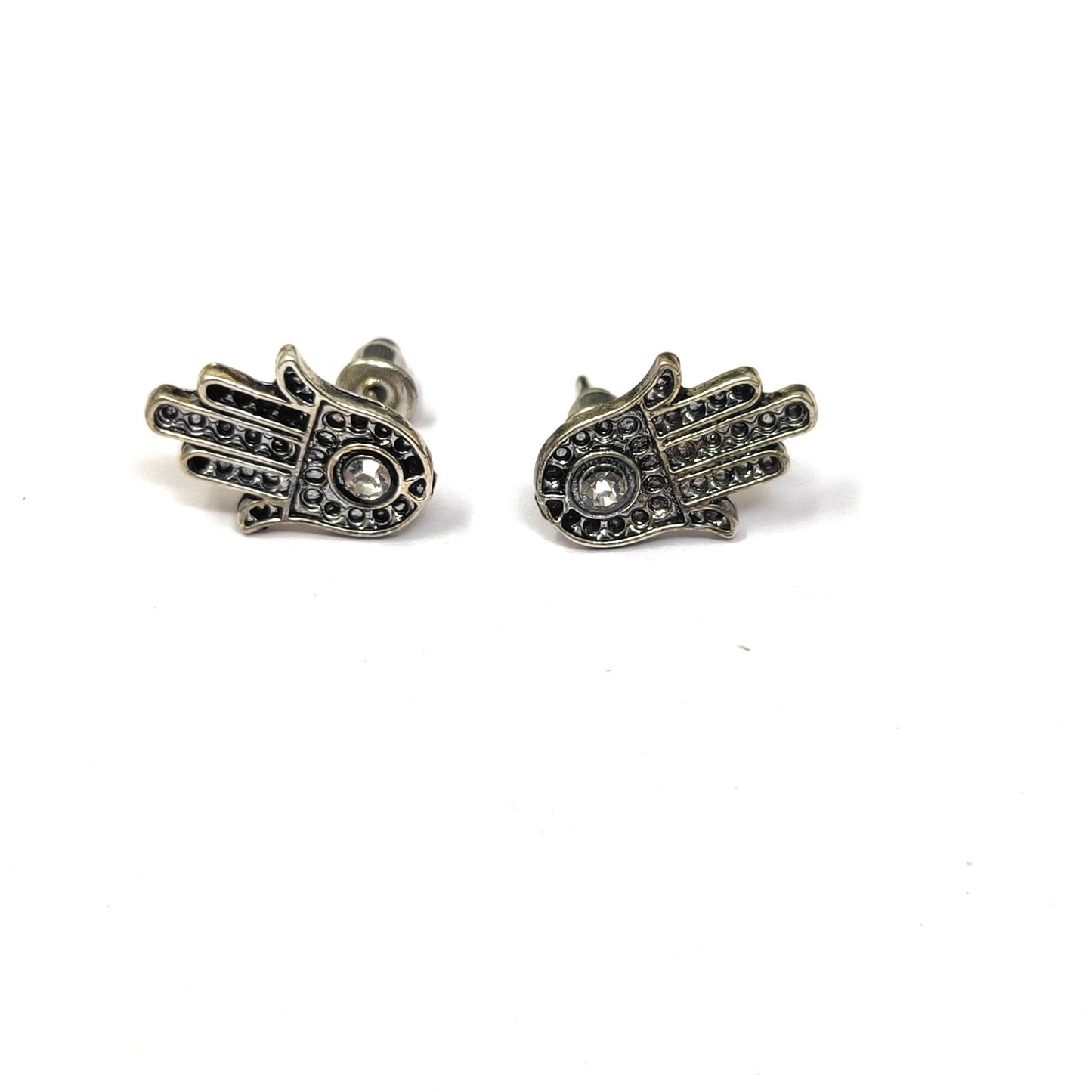 Anokhi Ada Metal Stud Earrings for Girls and Women (Silver)-AG-10