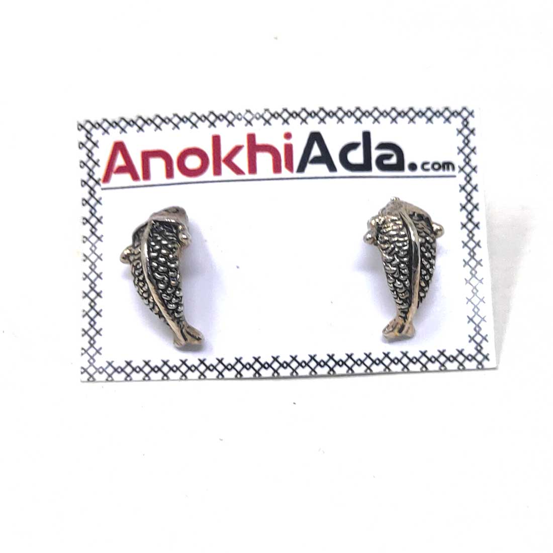 Anokhi Ada Metal J-Hoops Earrings for Girls and Women (Silver)-AG-23