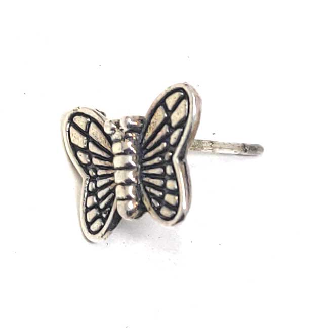 Anokhi Ada Metal Stud Earrings for Girls and Women (Silver)-AG-24