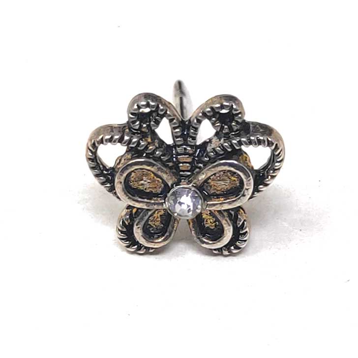 Anokhi Ada Metal Stud Earrings for Girls and Women (Golden)-AG-28