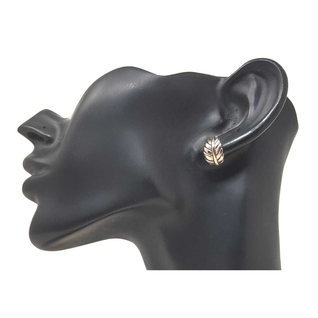 Anokhi Ada Metal J-Hoops Earrings for Girls and Women (Silver)-AG-31