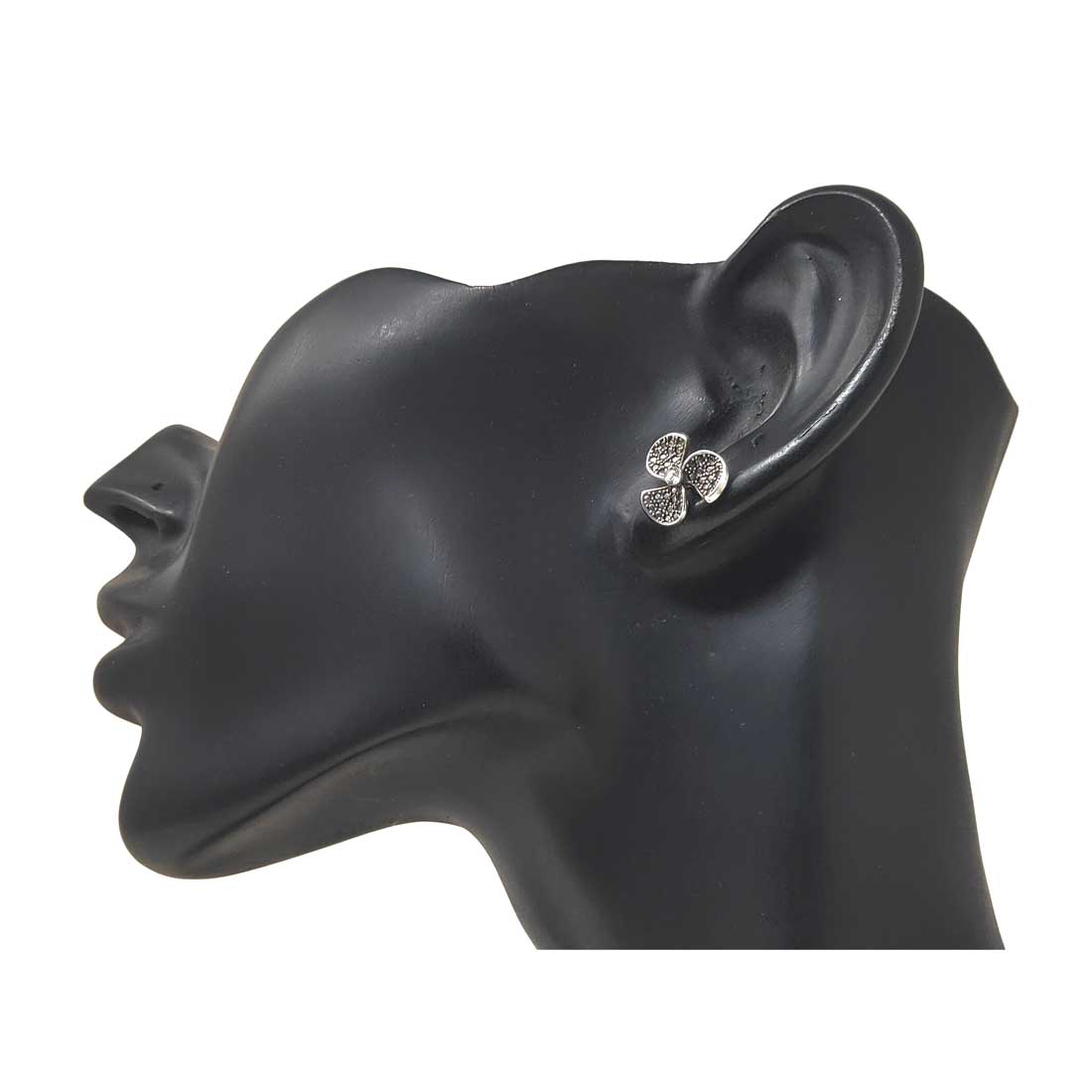 Anokhi Ada Metal Stud Earrings for Girls and Women (Silver)-AG-32