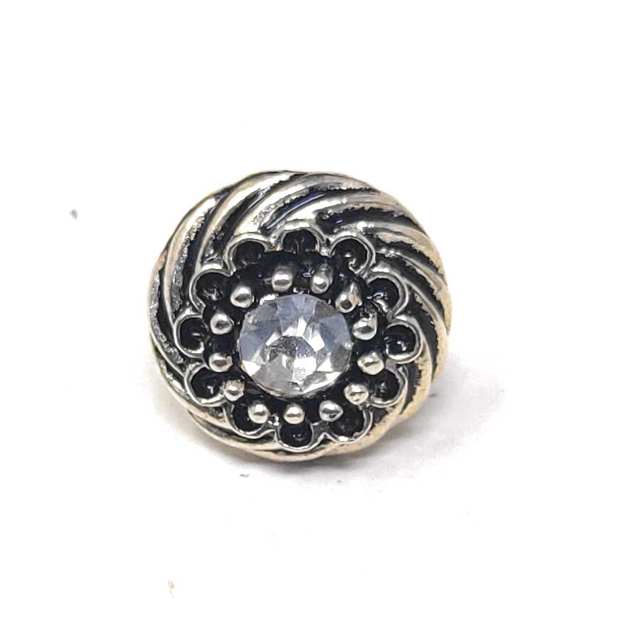 Anokhi Ada Metal Stud Earrings for Girls and Women  (Silver)-AG-40