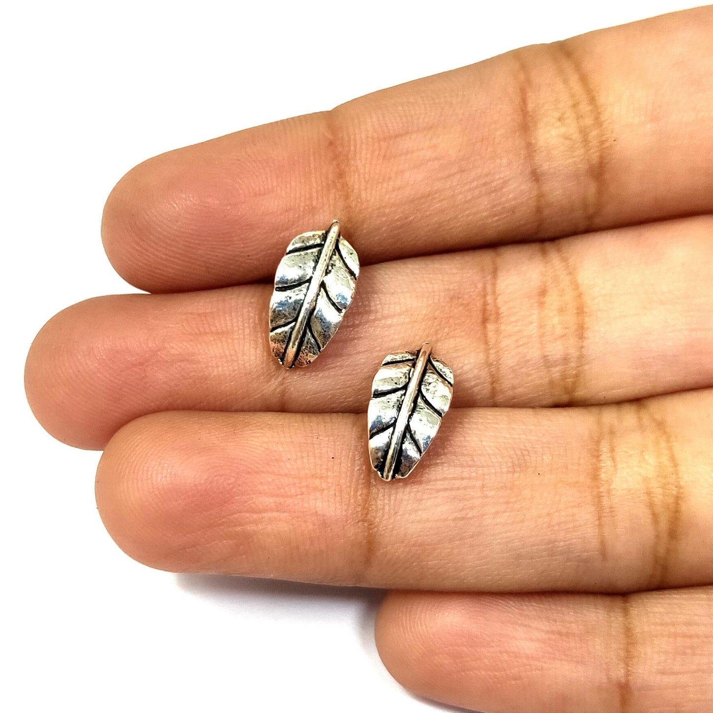 Anokhi Ada Metal J-Hoops Earrings for Girls and Women (Silver)-AG-04