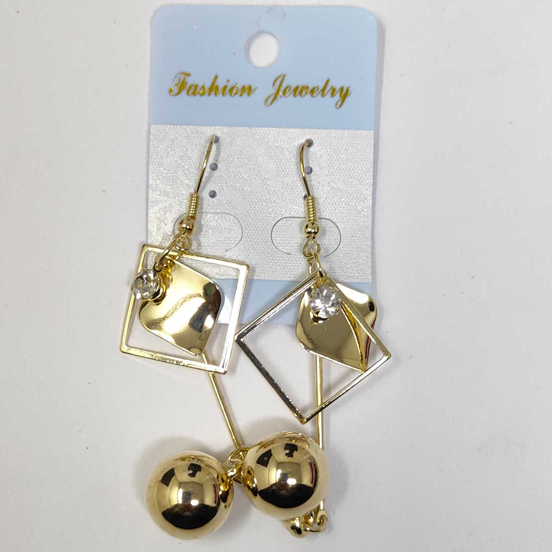 Anokhi Ada Metal Drop and Dangle Earrings for Girls and Women (Golden)-AI-05