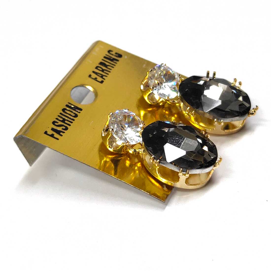 Anokhi Ada Metal Drop and Dangle Earrings for Girls and Women (Light Black)-AK-05