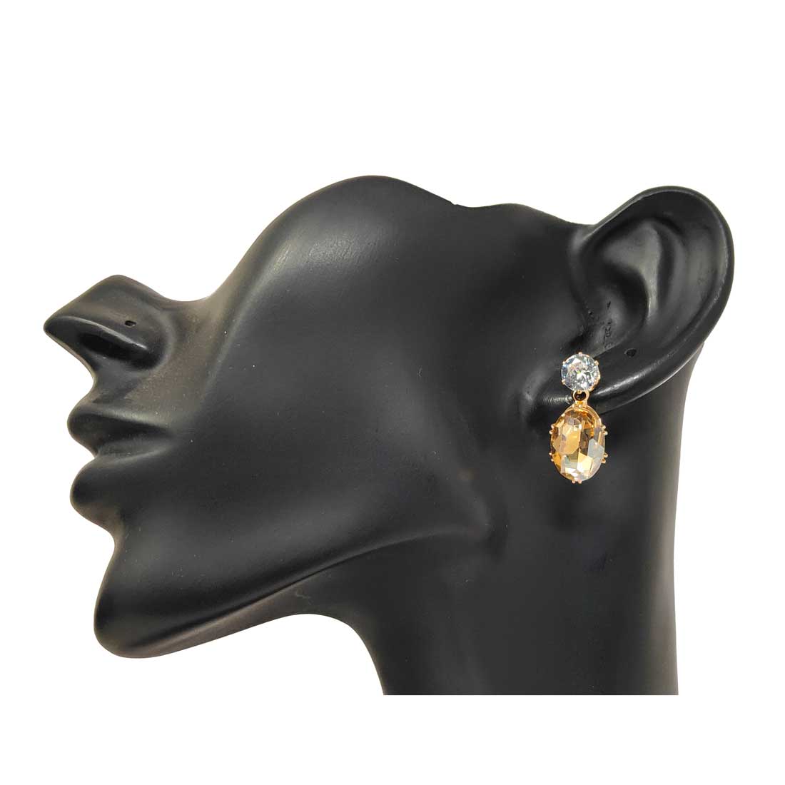 Anokhi Ada Metal Drop and Dangle Earrings for Girls and Women (Golden)-AK-07