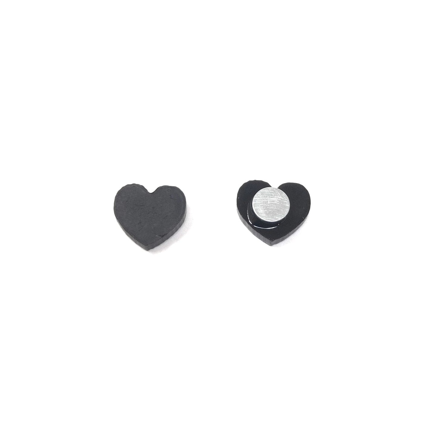 Anokhi Ada Plastic Magnetic Stud Earrings for both Girls and Boys (Black)-AL-19