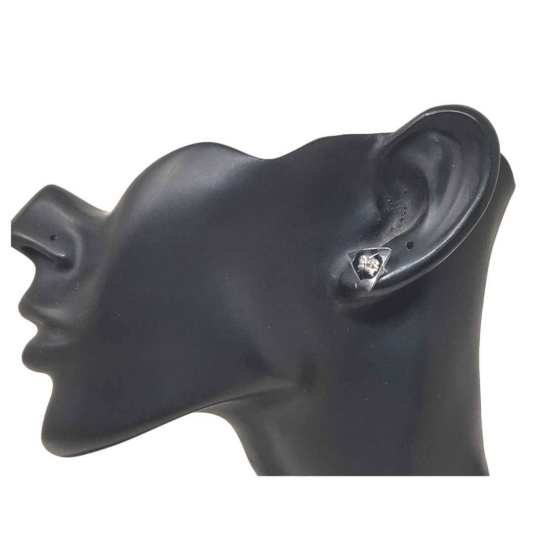 Anokhi Ada Glass Stud Earrings for Girls and Women (Transparent)-AM-05
