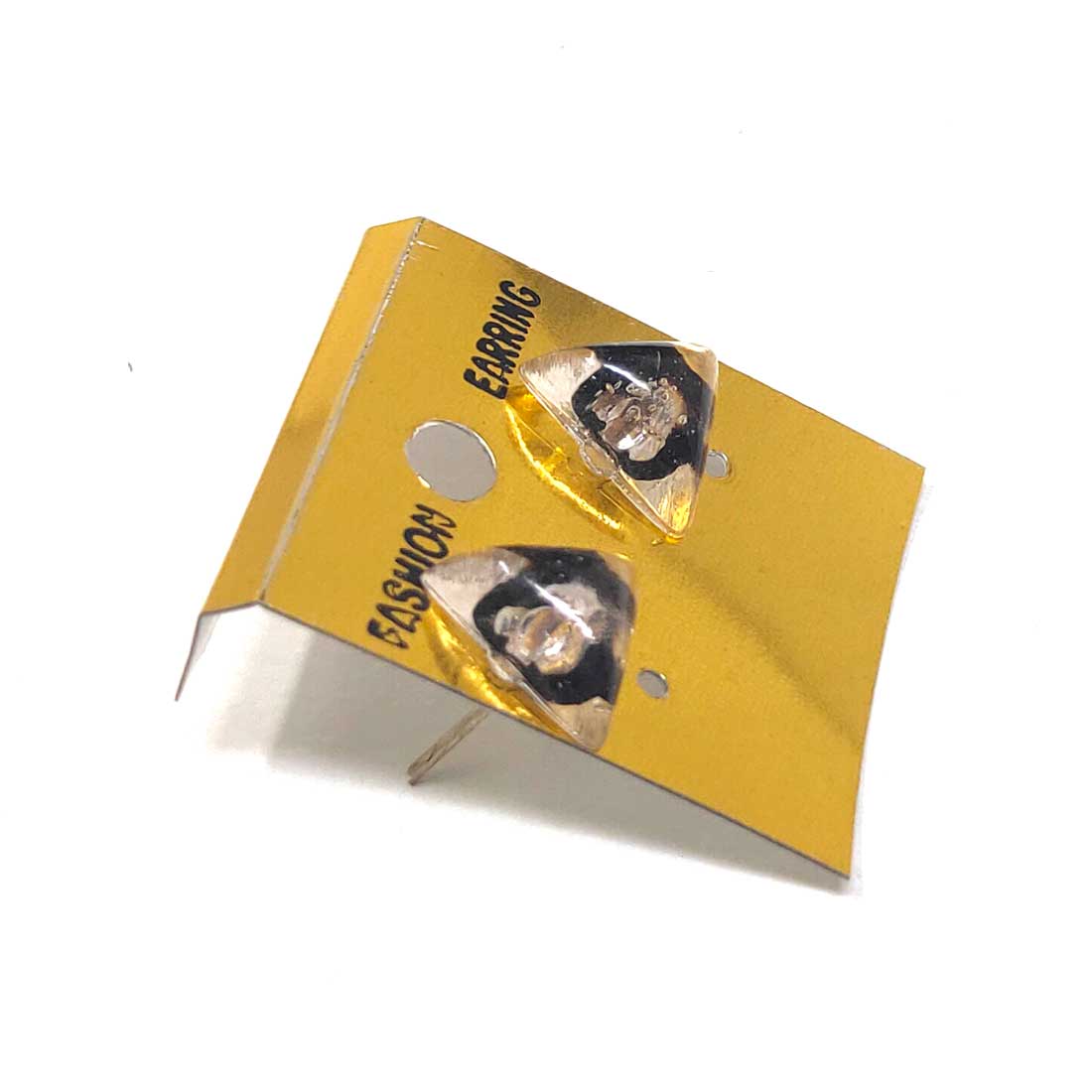 Anokhi Ada Glass Stud Earrings for Girls and Women (Transparent)-AM-05