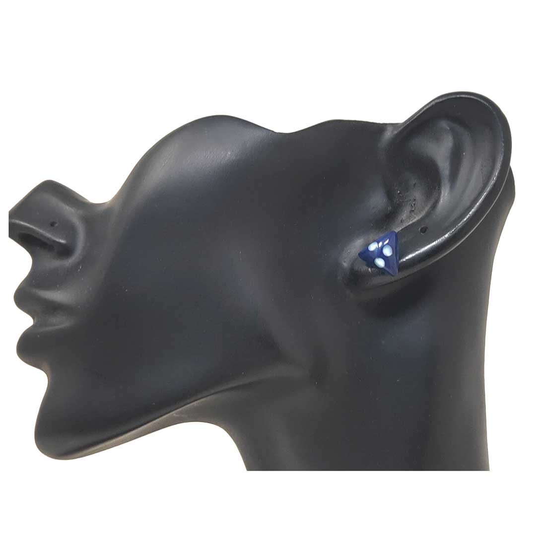 Anokhi Ada Glass Stud Earrings for Girls and Women (Violet)-AM-12