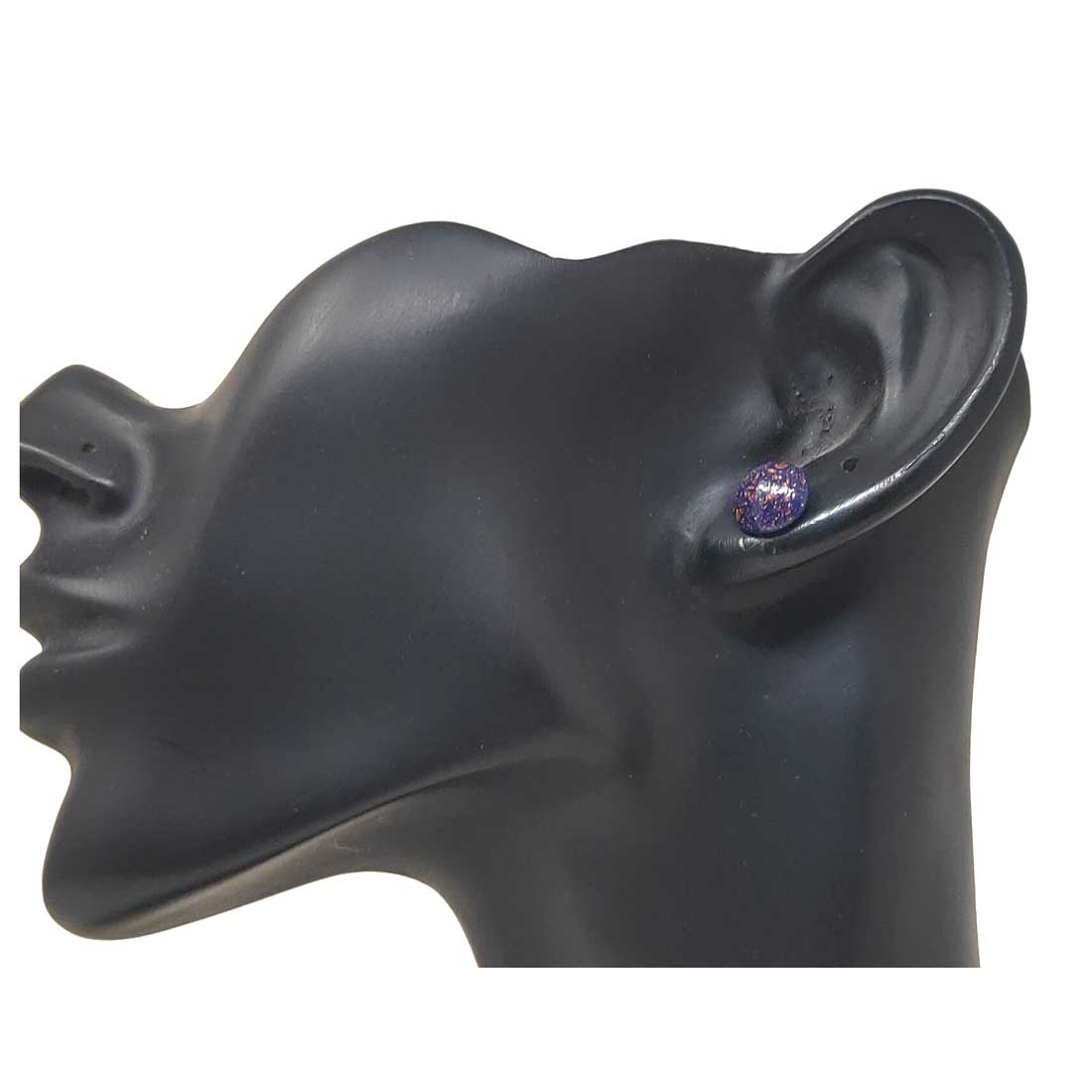 Anokhi Ada Glass Stud Earrings for Girls and Women (Violet)-AM-14