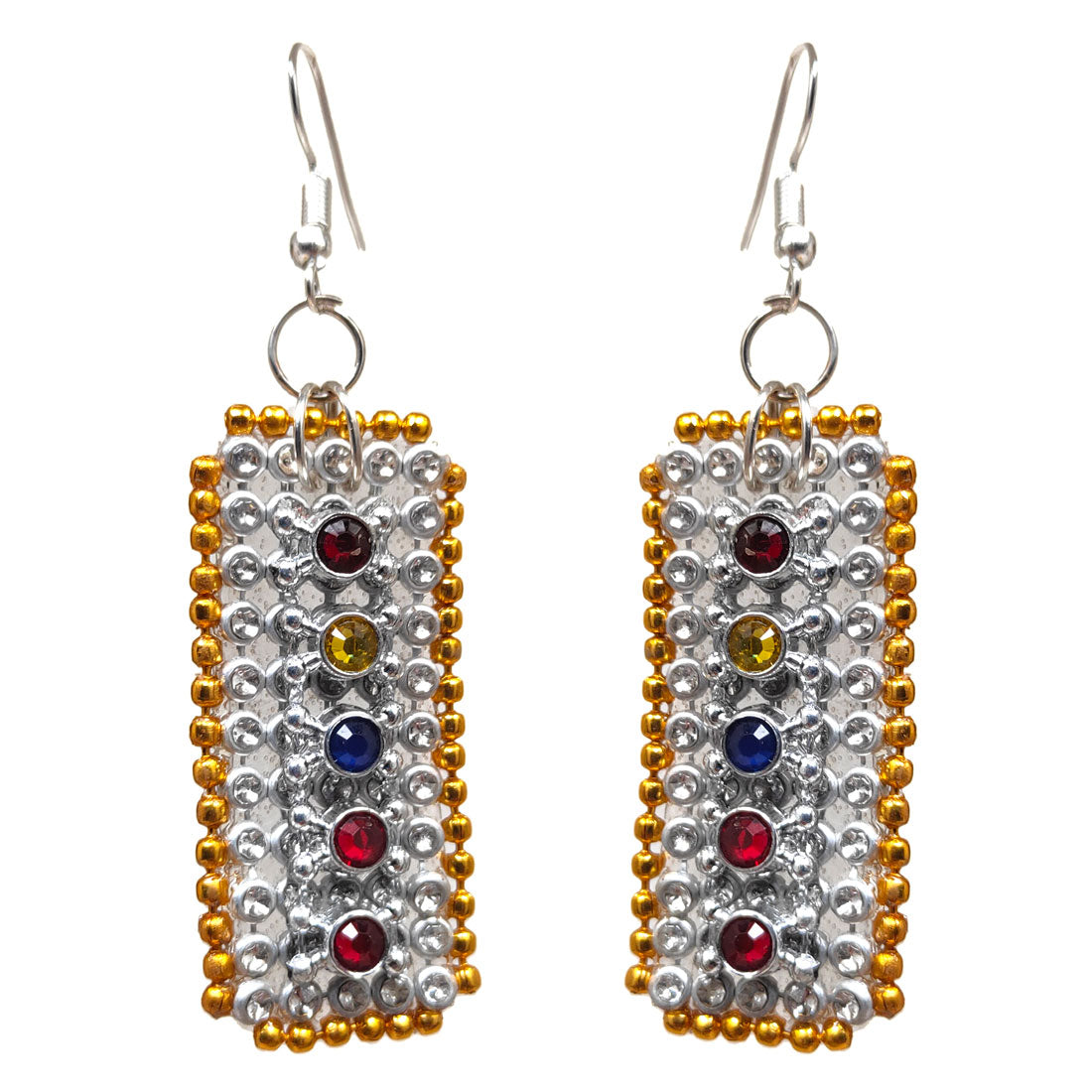 Anokhi Ada Handmade Metal Earrings for Girls and Women (Silver)-AN-01