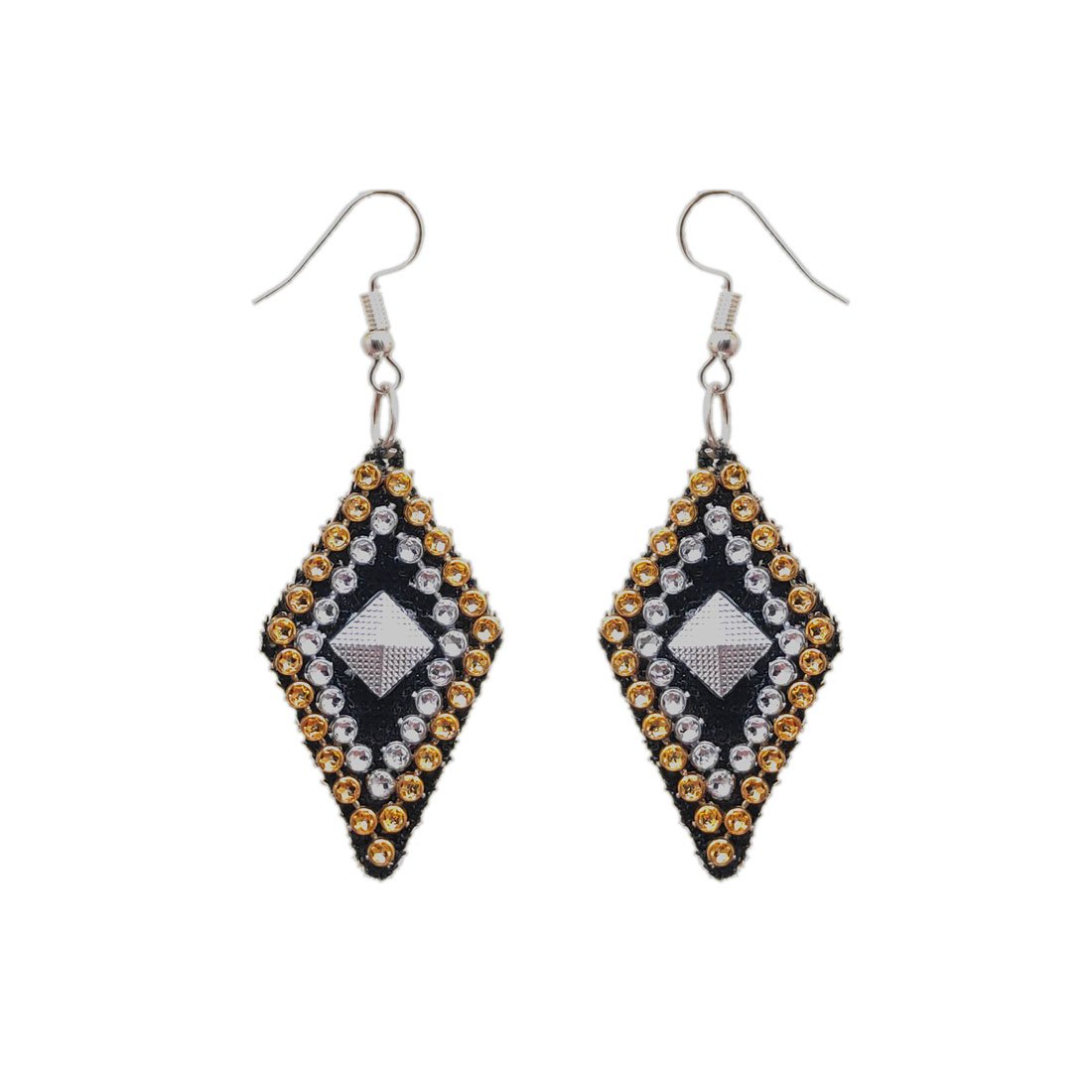 Anokhi Ada Black Handmade Fabric  Earring for Girls and Women (AN-13) - Anokhiada.com