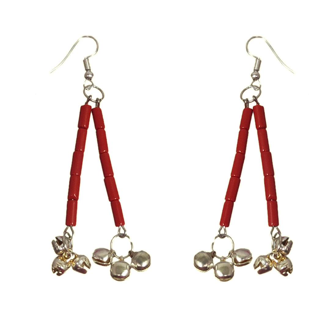 Anokhi Ada Red Handmade Beads Earring for Girls and Women (AN-19)