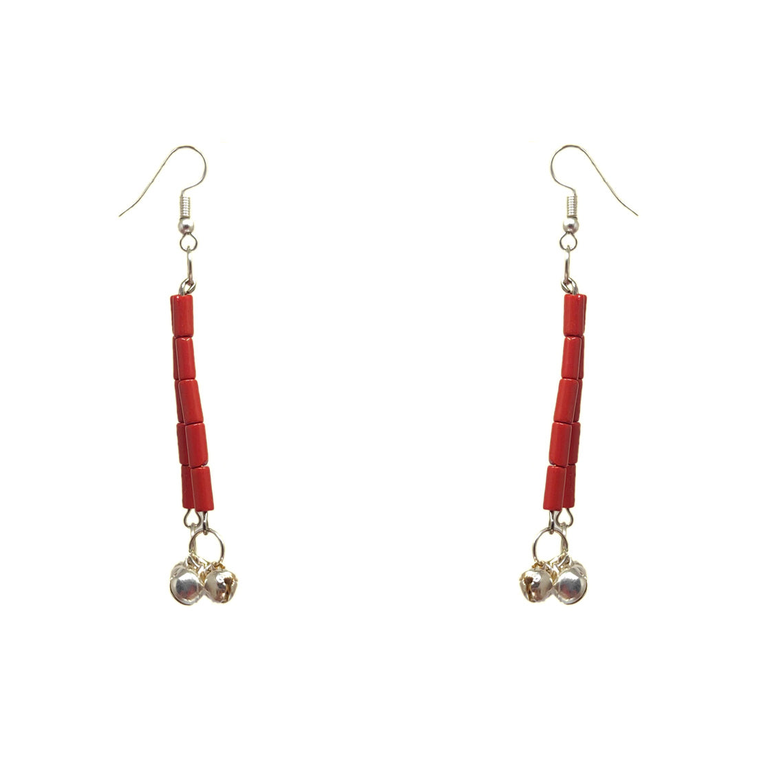 Anokhi Ada Red Handmade Beads Earring for Girls and Women (AN-19)