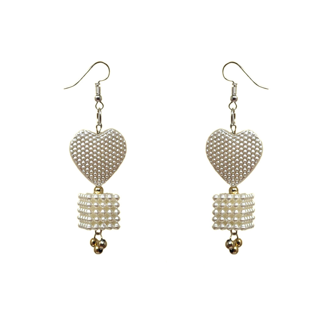 Anokhi Ada White Handmade Beads Earring for Girls and Women (AN-20)
