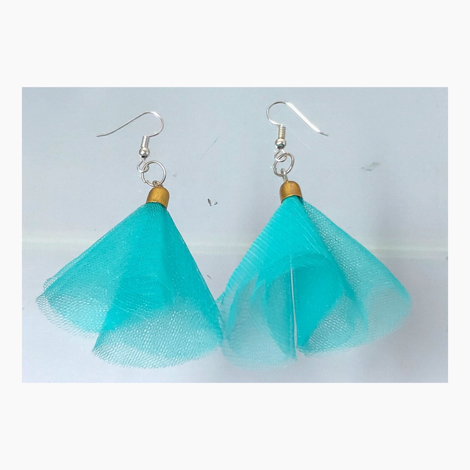Anokhi Ada Sky Blue Handmade Fabric  Earring for Girls and Women (AN-09) - Anokhiada.com