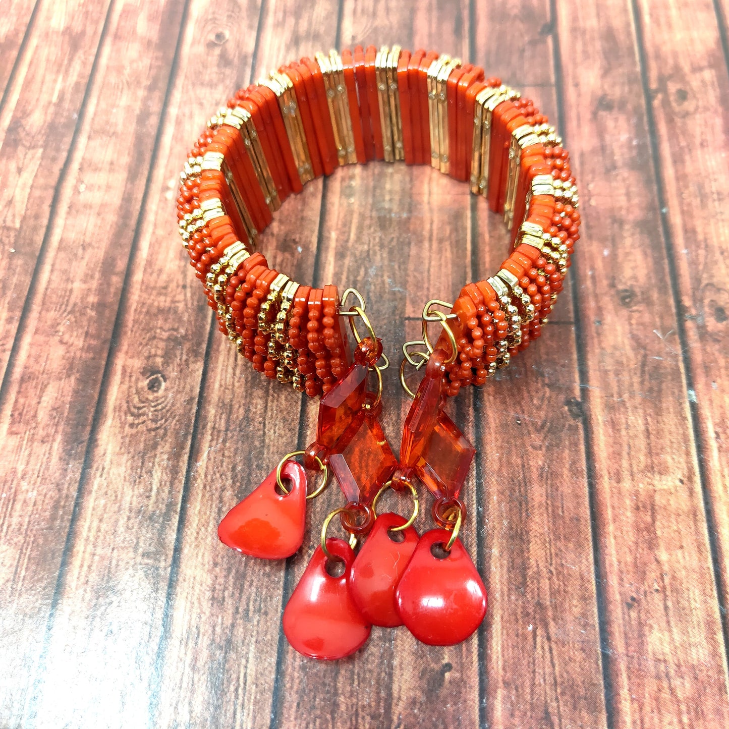 Anokhi Ada Plastic Beads Stylish Latkan Cuff Bangle Bracelet for Kids and Girls (AO-03 Bracelet)