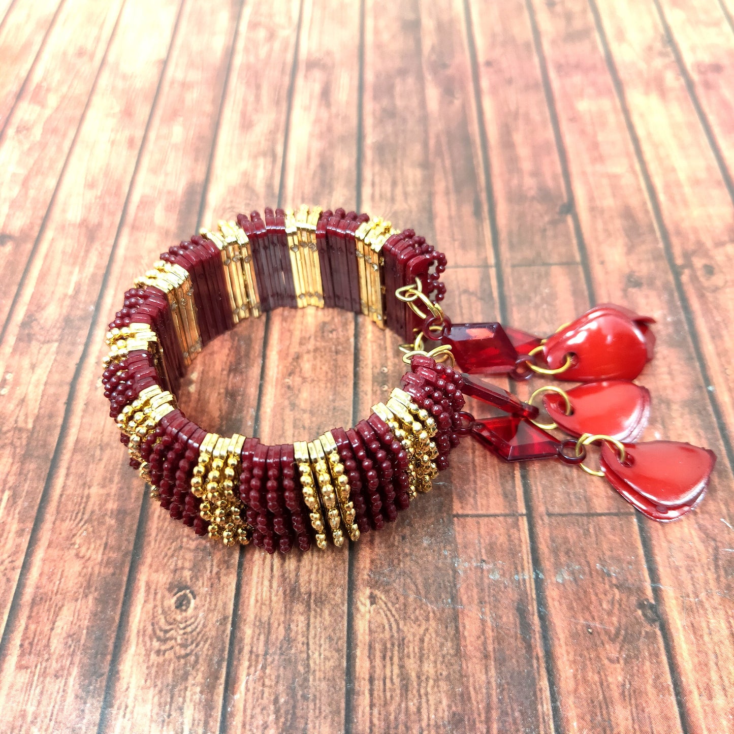 Anokhi Ada Plastic Beads Stylish Latkan Cuff Bangle Bracelet for Kids and Girls (AO-04 Bracelet)